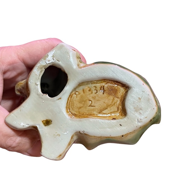 VINTAGE GLAZED CARDINAL TEA LIGHT POTTERY SET HAND-CRAFTED - Picture 5 of 8